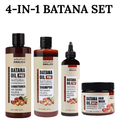 Raw Batana 4-in-1 Hair Care Deal – Complete Growth & Repair Set